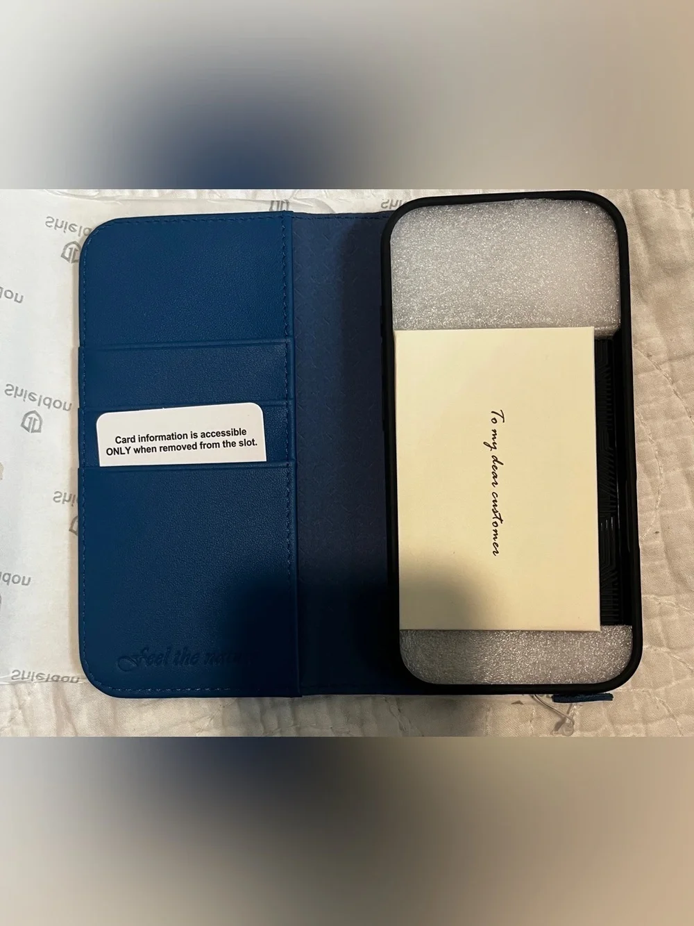 Genuine Leather Case For IPhone 17 Folio Wallet design RFID blocking 999-lb-1